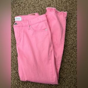 Pink pants 7/8 length